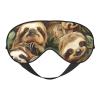 SSIMOO Cute Sloth Soft Sleep Eye Mask,Female Breathable Eye Patch,Perfect for Travel and Relaxation, Black view 1