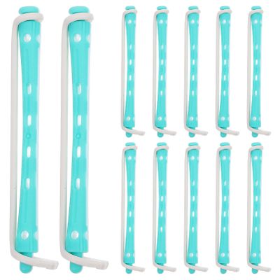 12pcs Plastic Spiral Hair Perm Rods for Barber Training