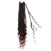 18 inch Goddess Box Braids Crochet Hair for Black Women 8 Packs Crochet Box Braids Pre-looped Boho Box Braids Crochet Braids Synthetic Braiding T350 view 2