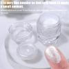 MEILINDS White Pearl Chrome Nail Powder, High Gloss Mirror Effect Pearlescent Iridescent Glitters Powder Mermaid Pigment for Nail Art Decoration view 4