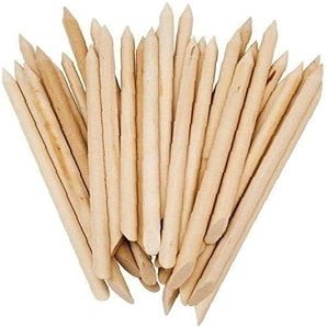 20 Pcs Wood Cuticle Pusher Nail Art Cuticle Orange Wood Sticks for Cuticle Removal Manicure Manicure Instrument Convenient and Attractive Cuticle Pushers Cuticle Tools Tools and Accessories