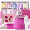 Waxing Kit, WUWUVISTA Hair Removal Hard Wax Kit with Wax Melt Warmer & Waxing Beads for Women & Men - Professional at home Wax Pot for Face/Brazilian/Full Body/Bikini/Sensitive Skin(Purple, 35 items) view 1