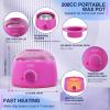 Waxing Kit, WUWUVISTA Hair Removal Hard Wax Kit with Wax Melt Warmer & Waxing Beads for Women & Men - Professional at home Wax Pot for Face/Brazilian/Full Body/Bikini/Sensitive Skin(Purple, 69 items) view 4