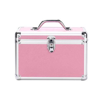 BGHEWRT Storage Case Makeup Box Exquisite Jewelry Container Code Cases Craftsmanship Light-weight Organization Suitcase, Beige/S, Pink/L