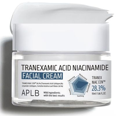 APLB Tranexamic Acid Niacinamide Facial Cream | TRANEX NIAC CEN 28.3% 1.86 FL.OZ/Korean Skincare, Moisturizing, Blemish care, Helps with skin discoloration