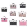 BGHEWRT Storage Case Makeup Box Exquisite Jewelry Container Code Cases Craftsmanship Light-weight Organization Suitcase, Beige/S, Black/L view 2