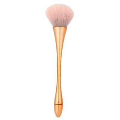 Sunicon Nail Art Dust Remover Brush, Nail Art Powder Dust Removal Brushes Manicure DIY Tool Makeup Blush Brush Manicure Remover Brush Nail Art Tools with Gold Handle