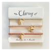Decorative Hair Tie Bracelets for Women, 3 pcs Gold Bee & Pine Cone Bracelets, Cute Hair Ties for Ponytail Holders & Thick Hair view 1