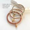 Decorative Hair Tie Bracelets for Women, 3 pcs Gold Bee & Pine Cone Bracelets, Cute Hair Ties for Ponytail Holders & Thick Hair view 3