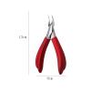Ingrown Toenail Stainless Steel Nail Scissors Nail Groove Scissors,Nail Clipper Combination Set,Household Sharp-Billed Pliers,Manicure Tool (Color : Red) (Red) view 2