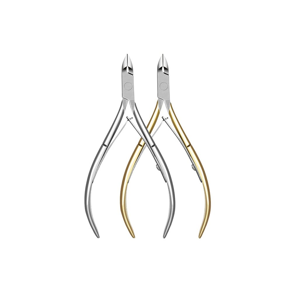 Ingrown Toenail Stainless Steel Cuticle Nipper Professional r Scissors Finger Care Manicure Nail Clipper Dead Skin Tools (Color : 02) (2pc)