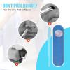 Moonboat 2-in-1 Nasal Hair Cutter, 2024 New Double Sided Nose Hair Knife, Nostril Hair Remover Tool, Portable Manual 360 Rotating Nose Hair Trimmer with Ear Picker for Women Men(Pink,3pcs) view 2