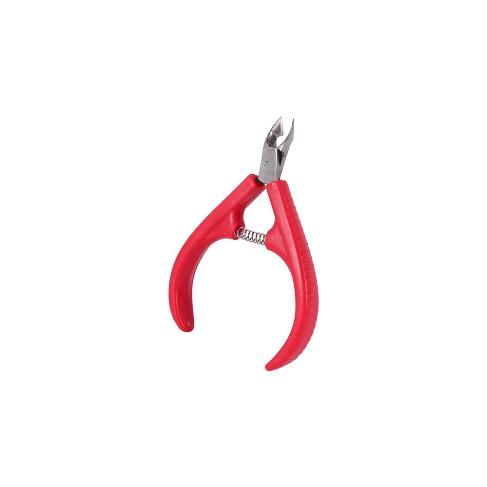 Ingrown Toenail 1pc Nail Art Red Stainless Steel Cuticle Manicure Cutter Nippers Clipper Tool Cuticle Scissor Trimmer Manicure Tool (Color : Red) (Red)
