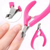 Ingrown Toenail 1pc Nail Art Red Stainless Steel Cuticle Manicure Cutter Nippers Clipper Tool Cuticle Scissor Trimmer Manicure Tool (Color : Red) (Red) view 4