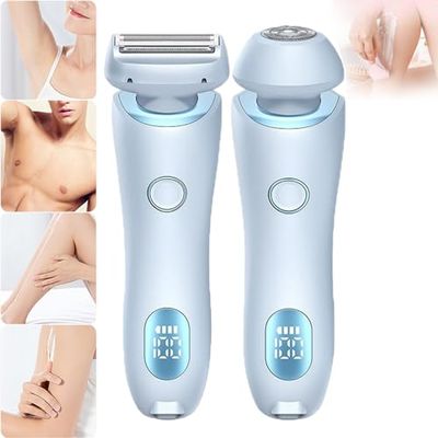 Premium Electric Shaver,Wet and Dry Electric Razor for Women,Electric Shaver for Women (Blue)
