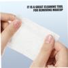 Beatifufu 240pcs Stretchable Cotton Pads Eye Makeup Remover Pads Reusable Facial Cleansing Makeup Cotton Rounds Gentle Exfoliating Wipes view 4