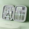 18in1 Stainless Steel Manicure Pedicure Kit, Nail Clipper Set, Hawksbill Pliers, Professional Toolkit, Green Case (Green) view 1