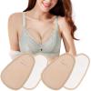 Abizarch 4Pcs Breast Oil Pack Set Washable Reusable Breast Essential Oil Wrap Leak Proof Essential Oil Pack Soft Flannel Oil Pack Mess Free Essential Oil Wrap for Breasts Chest view 3