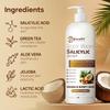 KERAPIL Exfoliating Body Wash with Salicylic Acid - No Dry Out, Gentle Exfoliates Rough and Bumpy Skin, Body Acne Wash, BHA & AHA - Coconut and Vanilla Salicylic Acid Body Wash - (16 fl oz x 2) view 4