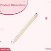 7" Wooden Cuticle Sticks/Natural Wood/Pedicure/Manicure Cleaning and Nail Care- Package of 200ct view 2