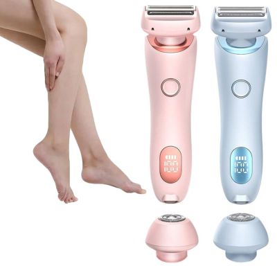 2 in 1 Double Head Shaver Razors for Women, Bikini Trimmer, Painless Hair Removal Razor, Women's Foil Shavers, Portable Electric Shaver for Shave Legs, Underarms, Face, Bikini Area