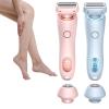 2 in 1 Double Head Shaver Razors for Women, Bikini Trimmer, Painless Hair Removal Razor, Women's Foil Shavers, Portable Electric Shaver for Shave Legs, Underarms, Face, Bikini Area view 1