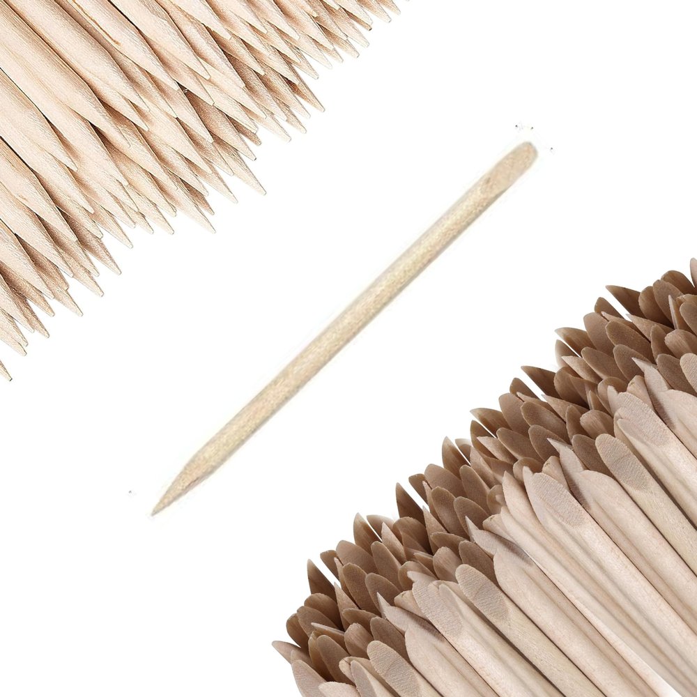 4" Wooden Cuticle Sticks/Natural Wood/Pedicure/Manicure Cleaning and Nail Care- Package of 200ct