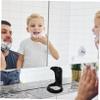 HONMEET Razor Brush Rack Stand Plastic Organizer for Shaving Tools Keeps Grooming Essentials Dry and Accessible for Bathroom Use Black view 2