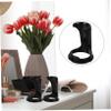 HONMEET Razor Brush Rack Stand Plastic Organizer for Shaving Tools Keeps Grooming Essentials Dry and Accessible for Bathroom Use Black view 3