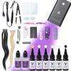 NinthAvenue Basics V-Light Hair Extensions Kit, V Light Hair Extensions Lamp*1 V Light Hair Extensions Kit Glue*2 Uv Light Hair Extension Remover*1 V Light Hair Extensions Set For Salon Or Diy At Home view 1