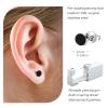 BeiLaiSun 2 Pack Disposable Ear Piercing Gun Kit Self Use Ear Piercer at Home Piercing Ear Gun with 6mm Black Earring Stud600# view 4