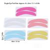 5 Pairs Eyelash Extension Under Eye Pads, Half Moon Shaped Reusable Silicone Eye Pads for Eyelash Transplant view 2
