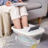 Foot Soaking Bath Basin - Portable Foot Spa Bath Tub, Foldable Footbath Tub | Heat Resistant Foot Soak Bath Tub with Massaging Rollers, Leakproof Stress Relief Collapsibele Foot Spa for Home view 4