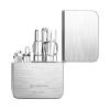 BABETRUE Nail Clipper Kit 7 Pieces Manual Set, Nail Clipper Kit, Carbon Steel Nail Clipper Tools Portable Travel Grooming Kit, Nail Care Tools with Metal Case Nail Clippers Set(Silver) view 1