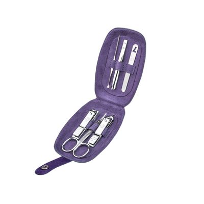 BABETRUE Nail Clipper Kit Nail Clippers, Care Manicure Set Nail Scissors Set 6 in 1 Stainless Steel Pedicure Care Set with Portable Travel Case Nail Clippers Set(C)