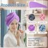 Amrules Hair Towel Wrap, 4 Packs 9.8 x 25.6 Inch Towel Turbans for Wet Hair, Dry Hair Towel, Headbands for Curly and Long Hair - Bathroom Must-Have for Ladies view 2