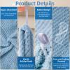 Amrules Hair Towel Wrap, 4 Packs 9.8 x 25.6 Inch Towel Turbans for Wet Hair, Dry Hair Towel, Headbands for Curly and Long Hair - Bathroom Must-Have for Ladies view 3