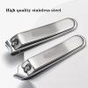 BABETRUE Nail Clipper Kit Portable Nail Clipper Kit for Men and Women, Stainless Steel Nail Clippers with Leather Travel Case, 5 Pieces Manicure Kit Nail Clippers Set view 3