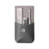 BABETRUE Nail Clipper Kit 3-Piece Manicure Set, Nail Clippers, Nail File and Ear Pick, Personal Portable Nail Clipper Set, Personal Travel Nail Care Tools Nail Clippers Set(Gray) view 1