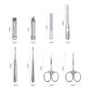 BABETRUE Nail Clipper Kit Nail Clipper Set, 6pcs/Set Manicure Kit, Personal Care Manicure Tools, Professional Manicure Grooming Set with PU Leather Case Nail Clippers Set(Gray) view 2