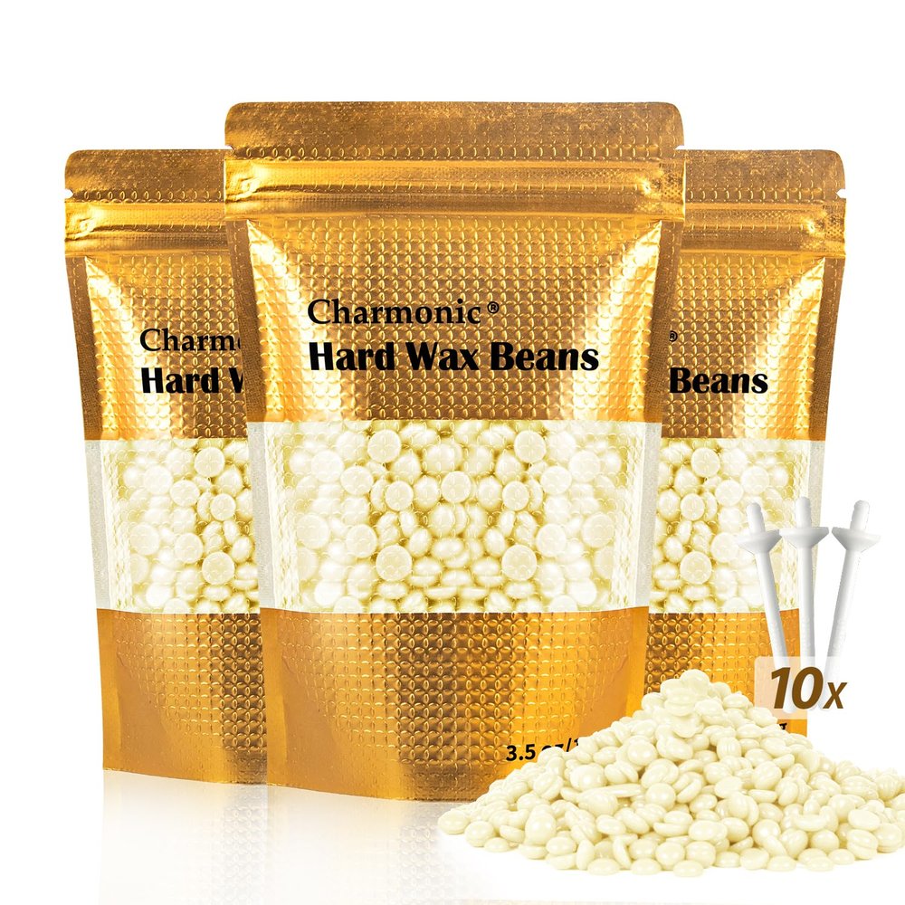 300g Wax Nose Wax Kit, Nose Hair Wax with 10 Waxing Sticks, Quick & Painless Nose Hair Waxing Kit for Men and Women Used at Least 50 Times Usage