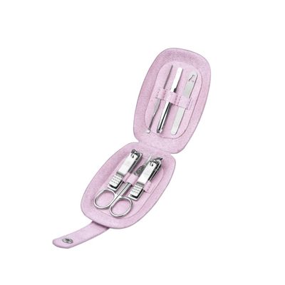BABETRUE Nail Clipper Kit Nail Clippers, Care Manicure Set Nail Scissors Set 6 in 1 Stainless Steel Pedicure Care Set with Portable Travel Case Nail Clippers Set(B)