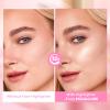 FOCALLURE Shimmer Liquid Highlighter, Smooth Cream Formula and Non-greasy Finish,Delivers a Natural Glow, Long Lasting Illuminator Highlighter Face Enhancing Makeup,CP01 Miracle Focus view 4