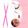 100 PCS Lip Brush, Disposable Lip Brushes Lip Gloss Applicators Lipstick Gloss Wands Applicator Perfect Makeup Tool Kits(Rose Pink) view 2