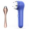 Premium Face Scrubber, Deep Pore Cleansing Brush, Waterproof & Rechargeable Face Scrub Brush for Men& Women, Electric Facial Exfoliator with 3 Brushes, 3 Intensities, 2 Modes with Eye Rollor - Azure view 1