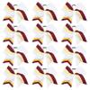 DEEKA 12 PCS Softball Cheer Bows 8" Softball Thread Large Cheer Hair Bows Ponytail Holder Handmade for Teen Girls Sports Cheerleader -White/Maroon/Yellow view 1