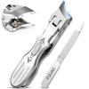 Nail Clippers for Men Thick Nails, Heavy Duty Slanted Toenail Clippers for Seniors Ingrown Toenails with Safety Lock, Large Fingernail Clipper Long Handle Nail Cutter Gifts for Men Women Adults view 1