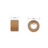 1000 Pcs Silicone Lined Micro Links Beads 4.0 mm Tinsel Beads for Hair Extensions (Dark Blond) view 3
