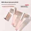 Casbomy Silicone Lip Brushes, 2pcs Mini Silicone Brush, Portable concealer Makeup Brushes and Lip Brush, Lip Gloss, Lipstick, and Concealer - Comes with Dust Cap. view 2
