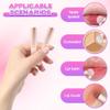 Casbomy Silicone Lip Brushes, 2pcs Mini Silicone Brush, Portable concealer Makeup Brushes and Lip Brush, Lip Gloss, Lipstick, and Concealer - Comes with Dust Cap. view 3
